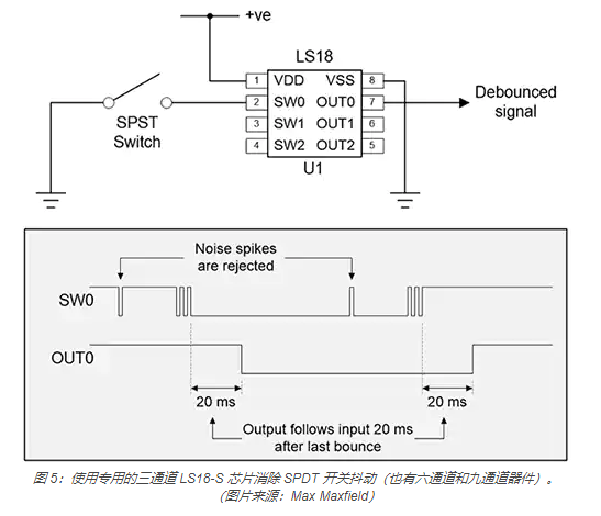 当软件去抖动不合适时，如何实现开关和继电器硬件去抖动？