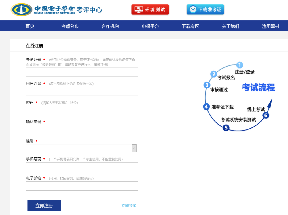 中国电子学会青少年等级考试报名流程及处理报名照片尺寸方法