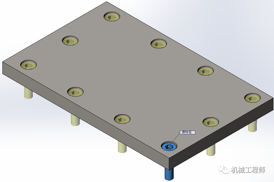 Solidworks零部件阵列之联动阵列，以后再也不用担心改尺寸了！