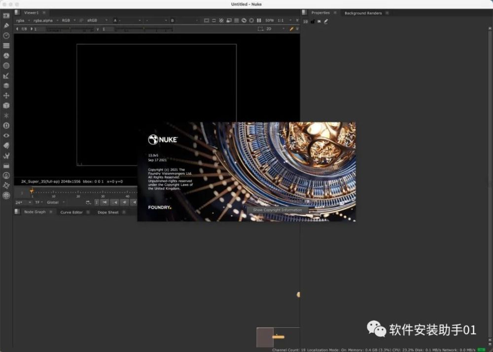 Nuke 13软件安装教程Mac支持M1