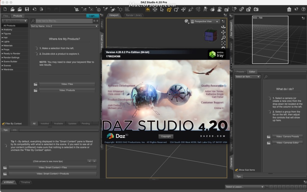 DAZ Studio for mac（3D三维人物动画制作软件）