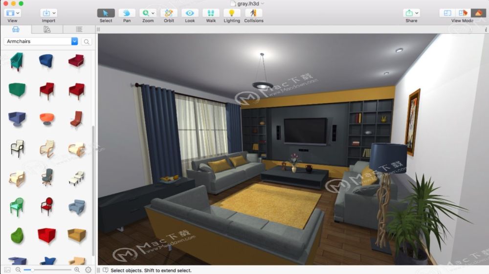 Live Home 3D Pro for mac（3D家居设计软件）v4.3.1中文激活版