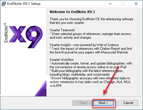 EndNote X9.1下载安装教程