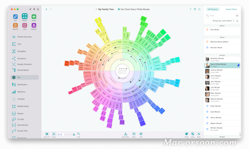 MacFamilyTree 10 for Mac（家谱制作软件）