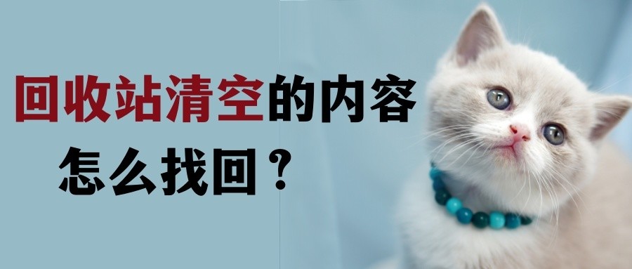 怎么找回回收站清空的内容？有没有简单点的办法啊？