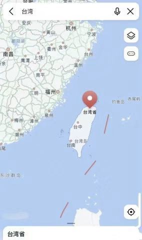 各大地图软件台湾变为了台湾省，9断线成10断线，将台湾囊括在内