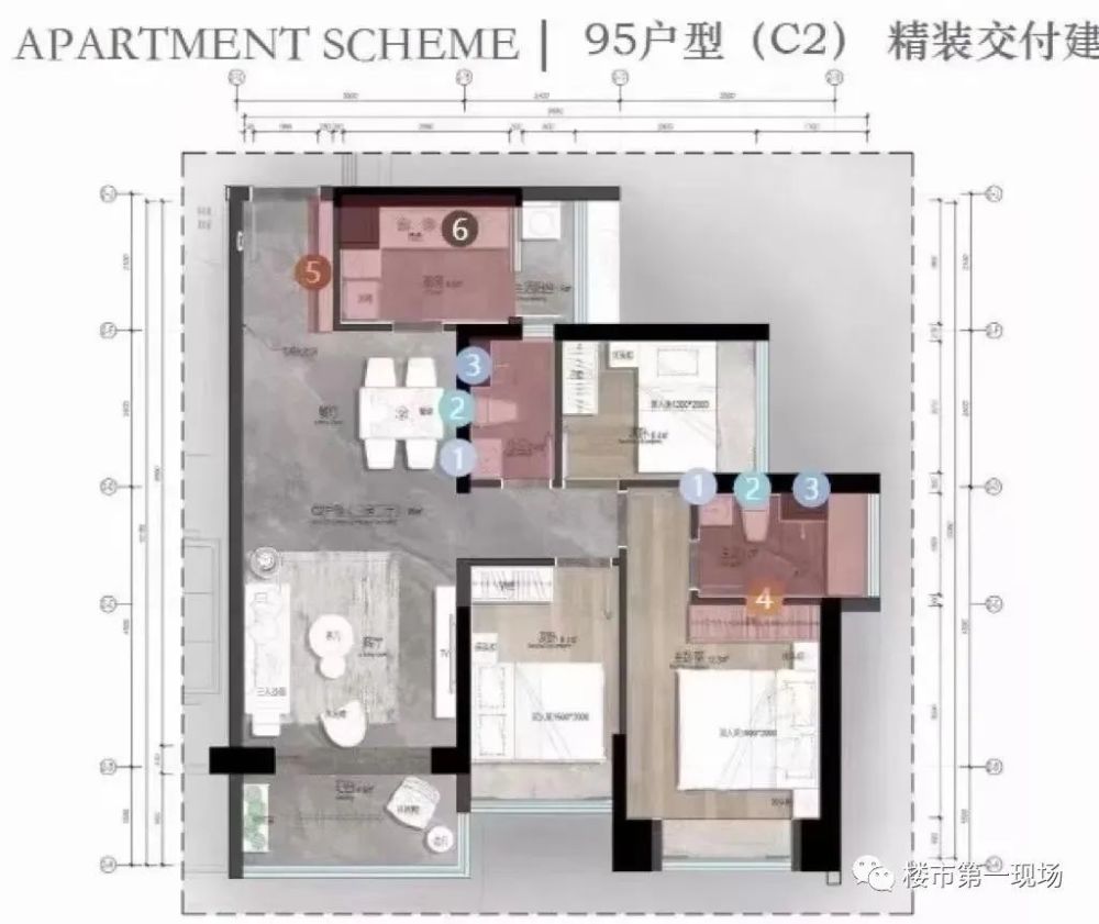 龙岗大运今日开放样板房，12月底开盘，推售约75-144平2-4房带装修