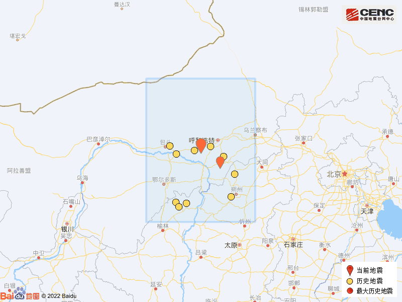 呼市土左旗发生4.1级地震！乌兰察布、包头、大同等地有震感！