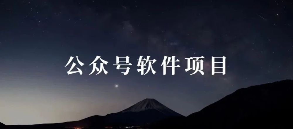 公众号软件项目，一篇广告1万＋