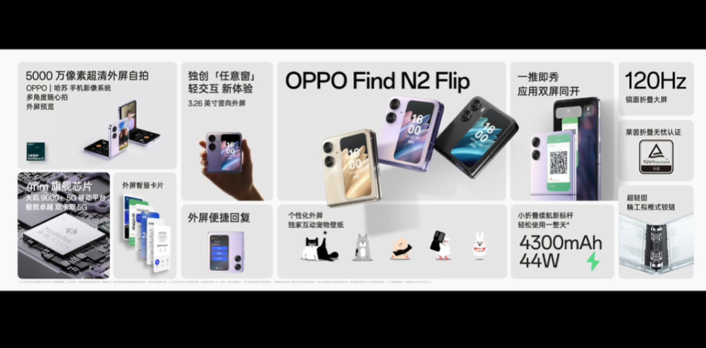 OPPO Find N2正式发布！比直板手机还轻的折叠屏，7999元起