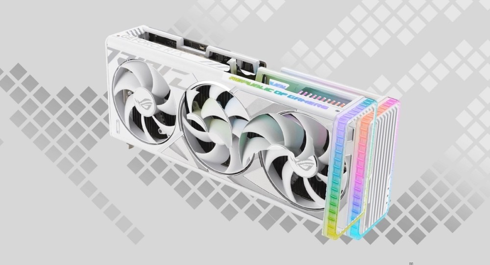 华硕发布白色ROG STRIX RTX 4080/4090显卡：全白外观，完全定制的PCB设计