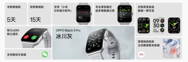 1999元！OPPO Watch3 Pro正式发布 支持独立通讯