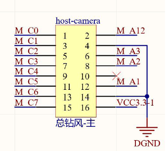 ▲ 图4.4 摄像头接口电路