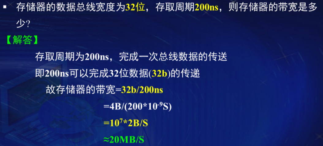 3 主存储器 （存储器介绍和分类、主存储器组成和技术指标）