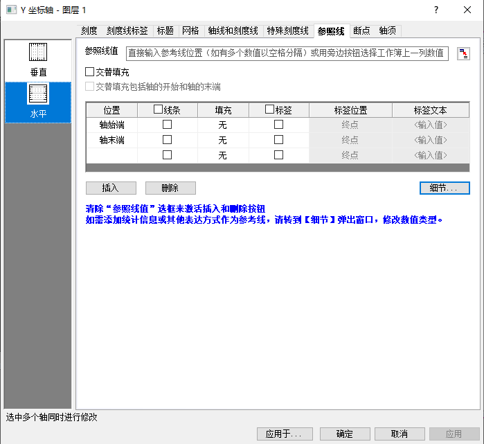 Origin绘图—如何添加参考线