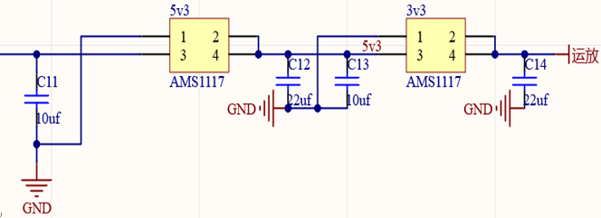 ▲ 图4.2.1 LM1117电路图