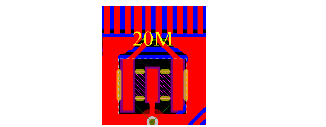 ▲ 图 4–9 晶振部分的PCB绘制