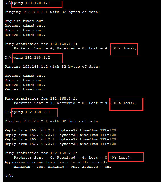 计算机网络实验之Cisco Packet Tracer 实验