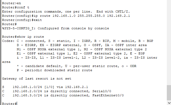 计算机网络实验之Cisco Packet Tracer 实验