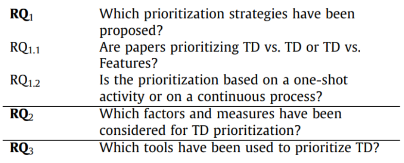 AsystematicliteraturereviewonTechnicalDebtprioritization:Strategies,processes,factors,andtools