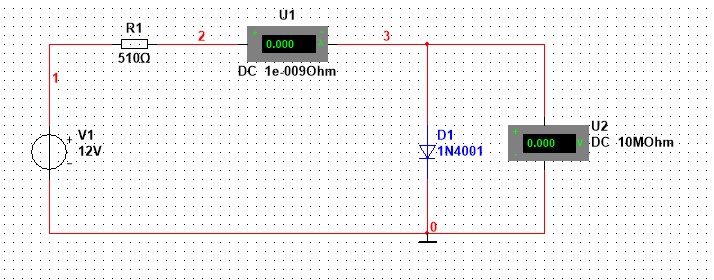 Multisim 14元件伏安特性测量