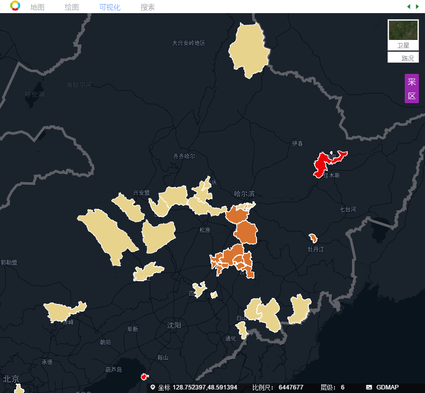 疫情地图 | 低代码制作全国重点管控地区行政区地图（截至4月16日）