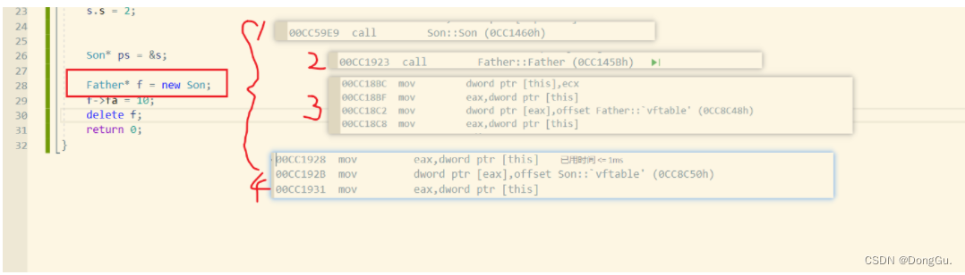 C++对象模型 --- 虚函数+虚基类+ 各种魔幻的组合，用最形象的描述，让你明白