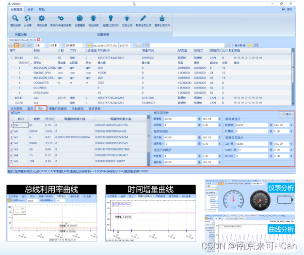 USBCAN、CAN分析仪、CAN&CANFD综合测试分析软件LKMaster主要功能一览
