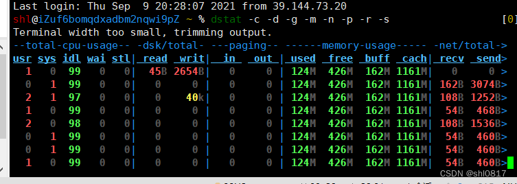 Linux学习准备,nethogs,htop,nmon,dstat用法