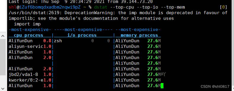 Linux学习准备,nethogs,htop,nmon,dstat用法