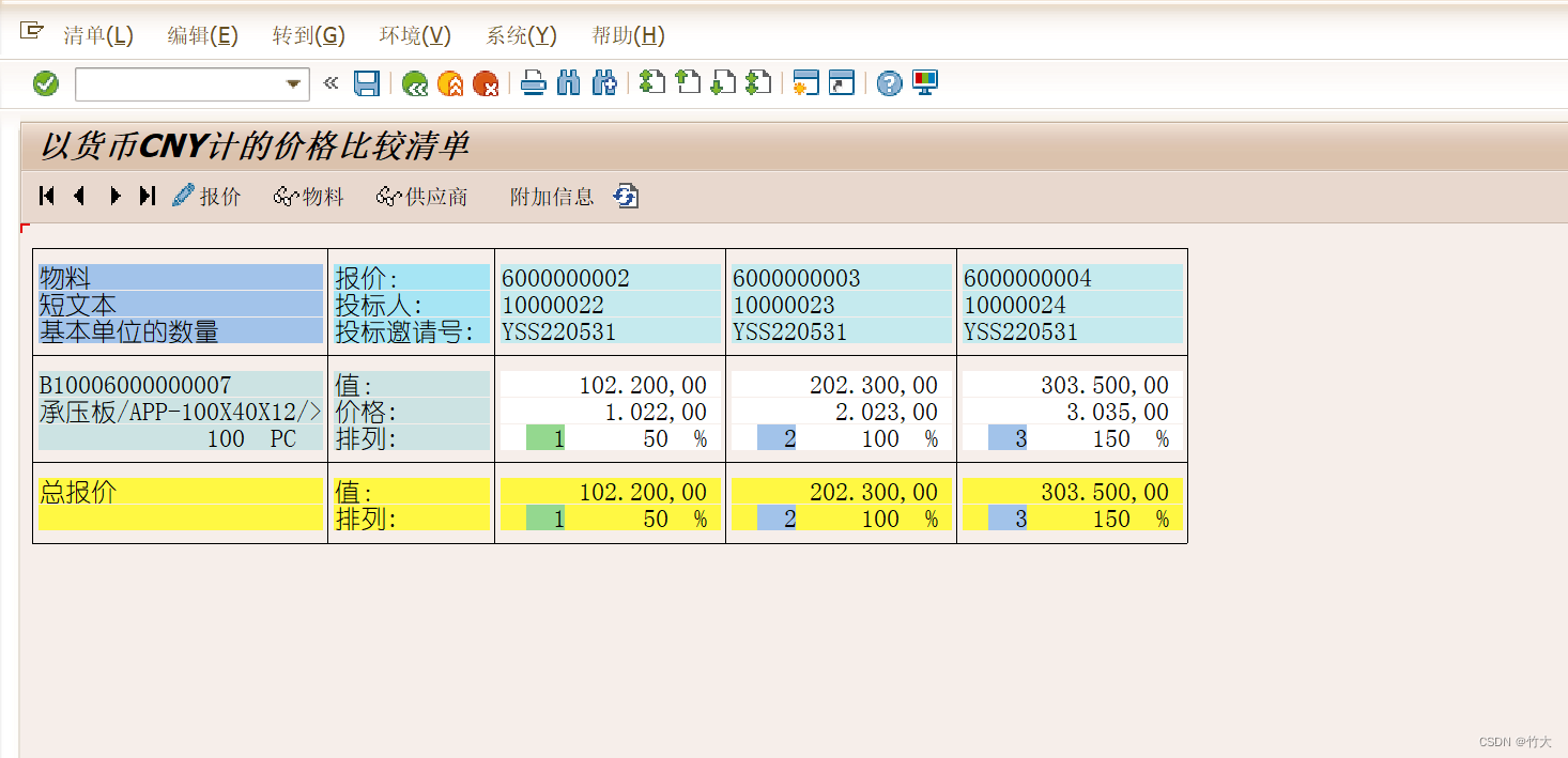 【MM小贴士】SAP内询报价标准功能的使用