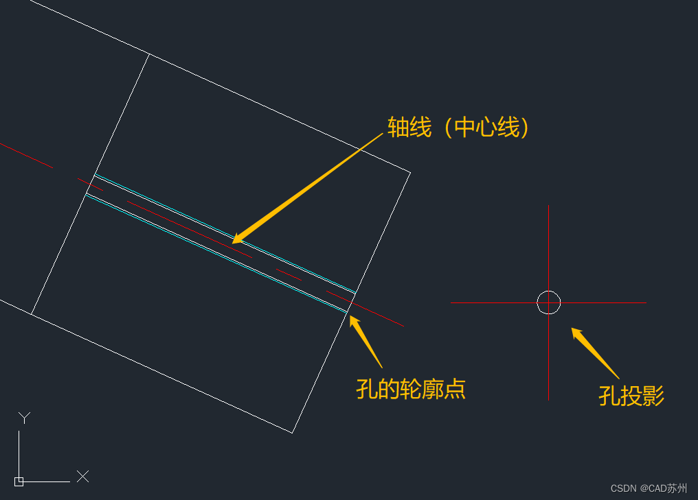 机械CAD设计中如何快速创建孔轴投影？