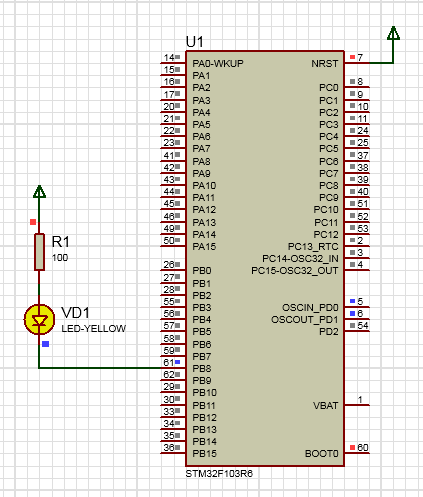 基于Proteus无实物STM32入门自学教程（一）--LED灯点亮闪烁