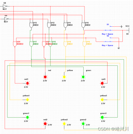 电子技术课程设计—交通灯控制系统设计