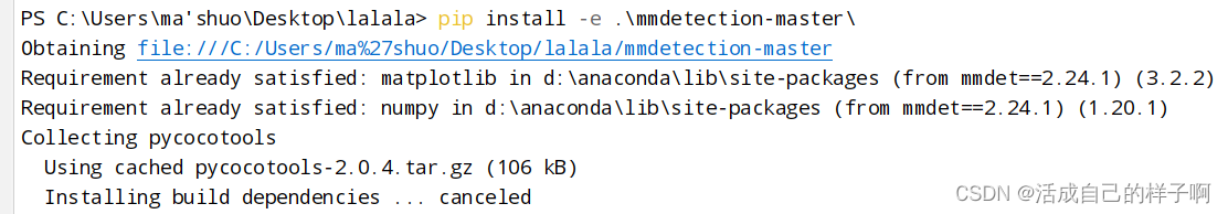 【python pip特殊用法】pip install -v -e . 命令详解