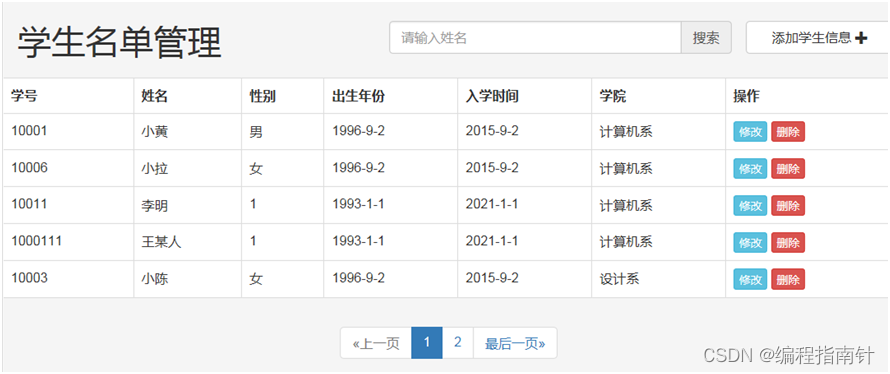 基于SSM实现学生竞赛管理系统