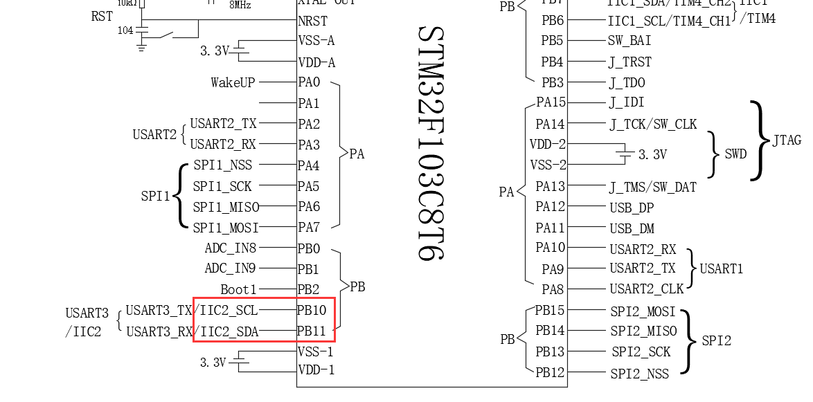 STM32单片机初学4-IIC通信（软件模拟）