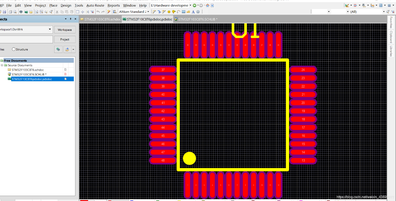 Altium Designer使用经验总结,Altium Designer--PCB中快速切换单位