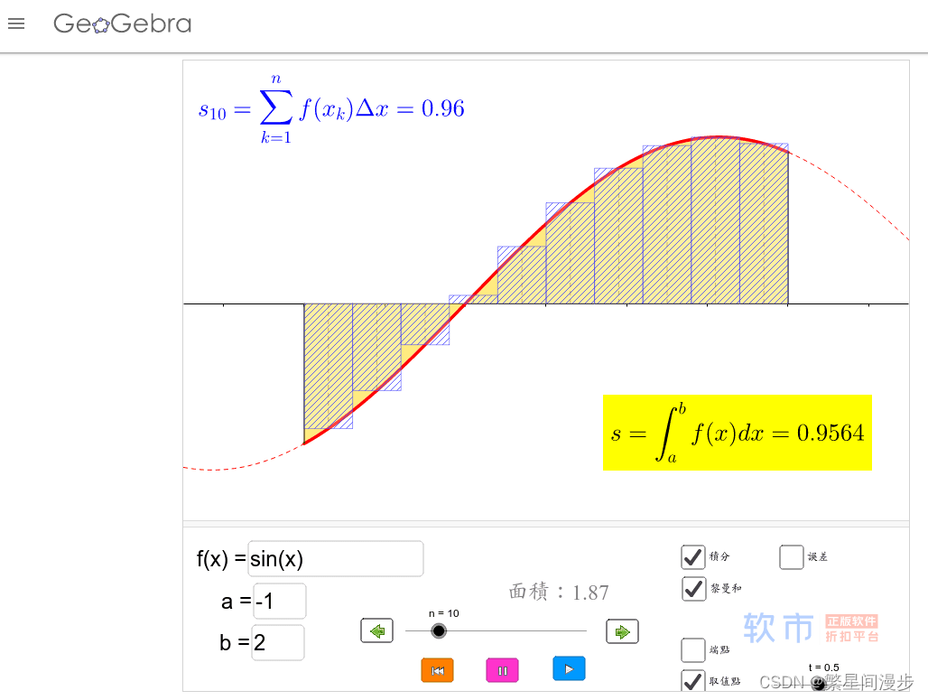 GeoGebra示意图