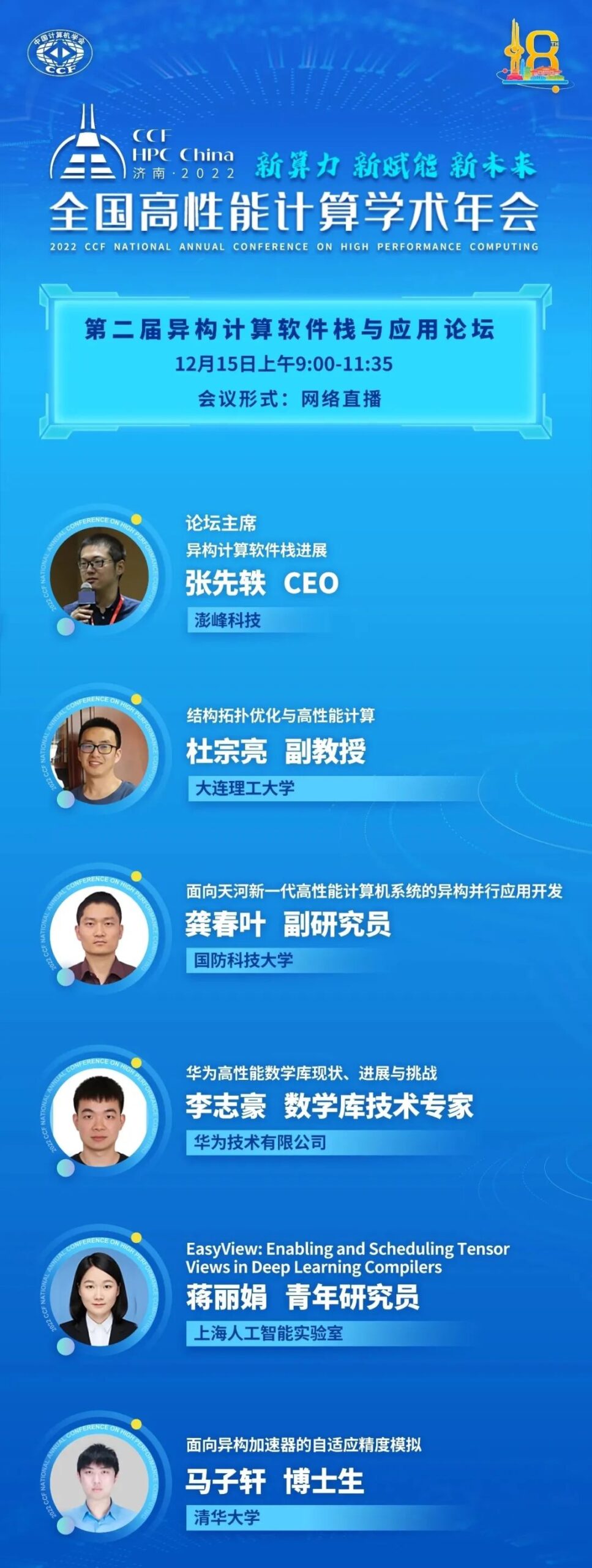 CCF HPC China 2022 | 第二届异构计算软件栈与应用论坛成功召开