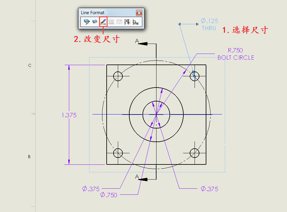 SOLIDWORKS必备技能|SOLIDWORKS如何更改工程图尺寸线颜色？