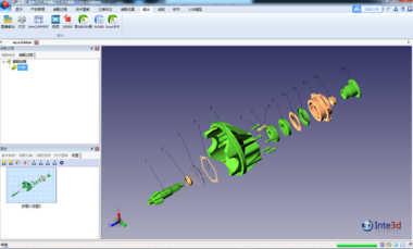 3D PDF：全三维备件图