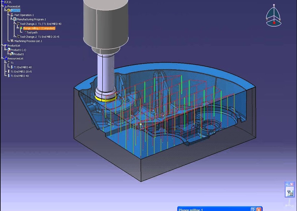 CATIA NC编程与仿真 数控机床、多轴机加、高级机加、仿真验证、STL快速原型开发