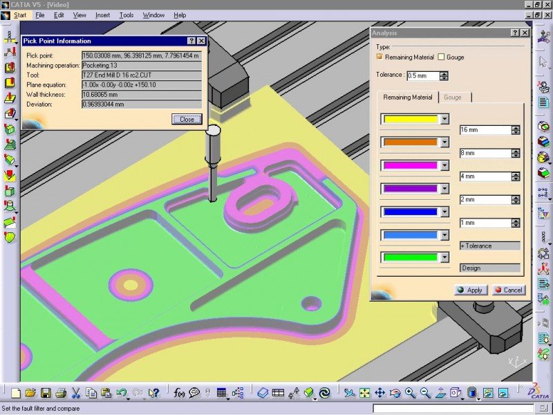 CATIA NC编程与仿真 数控机床、多轴机加、高级机加、仿真验证、STL快速原型开发