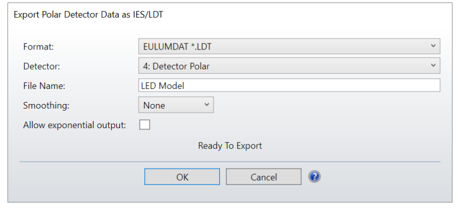 如何使用极探测器和 IESNA / EULUMDAT 光源数据