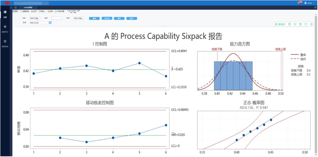 Minitab API接口在BI和MES 系统中的集成