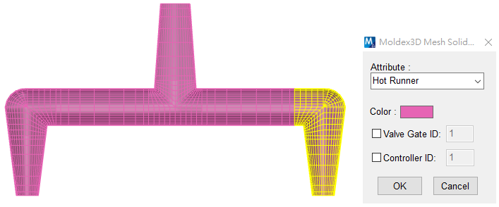 Moldex3D模流分析之如何设定实体模型的阀式浇口控制属性