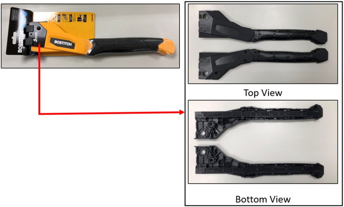 Moldex3D模流分析之史丹利百得应用碳纤维排向应力模拟分析 提升锤钉枪产品结构强度