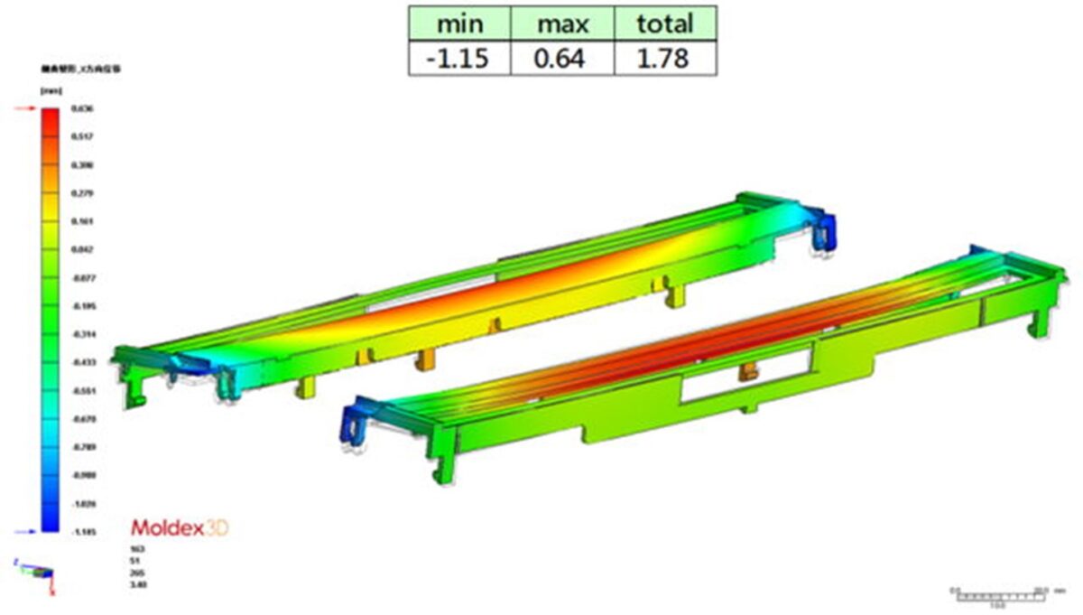 Moldex3D模流分析之结合LS-DYNA 成功改善扫描机零件翘曲难题