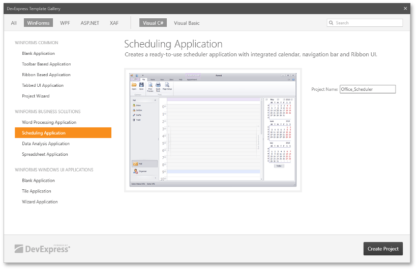 界面控件DevExpress WinForm中文教程 - 如何使用模板库构建类Office UI class=